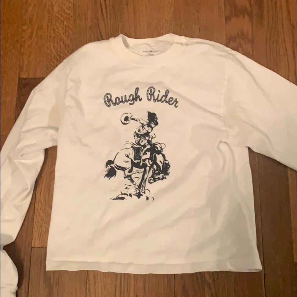 “rough rider” brandy long sleeve top